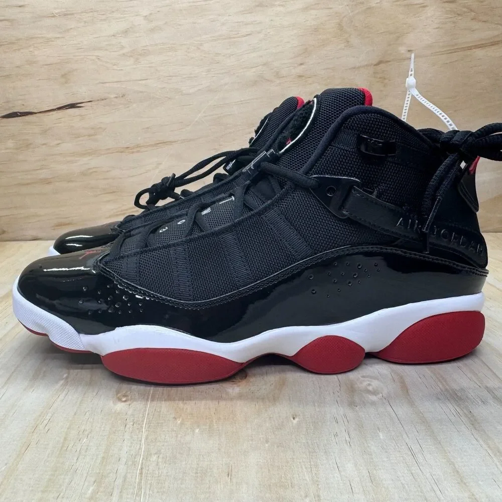 NEW Jordan 6 Rings Bred Mens Black  Varsity Red White Sz 11.5 322992-062